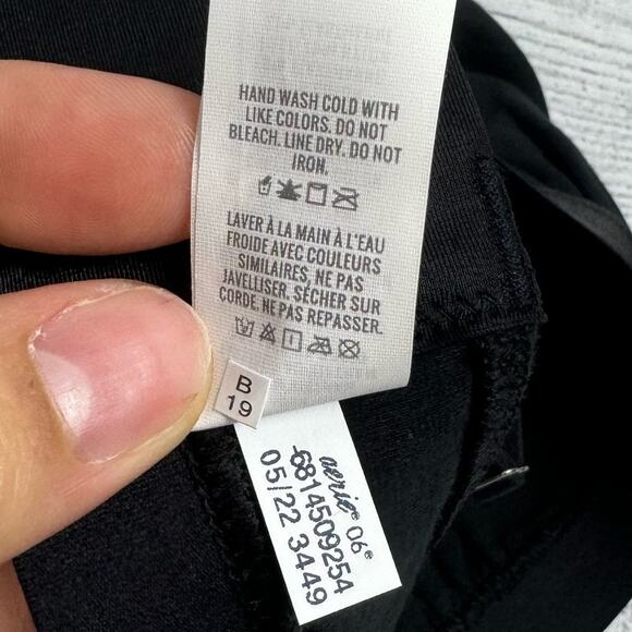 Aerie Black Square Neck Unlined Strappy Lace Up Side Bralette Size Small - Picture 7 of 10